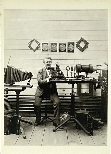 Thomas Edison Kunstdruck Karte Foto von W.K.L. Dickson Fotofolio 4,25”x6” - Bild 1 von 5