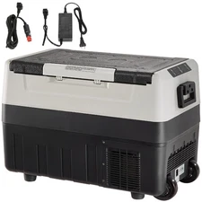 55L Car Refrigerator Portable Car Fridge Freezer Compressor 58Qt Dual Zone 12V