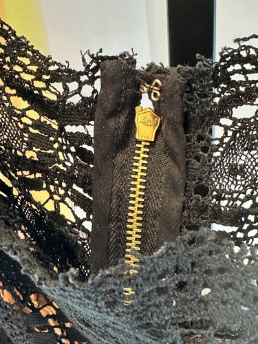 DOLCE & GABBANA Sexy Leopard Lace Silk Polkadot Ruffle Bow Camisole Top Gold Zip - Picture 4 of 6