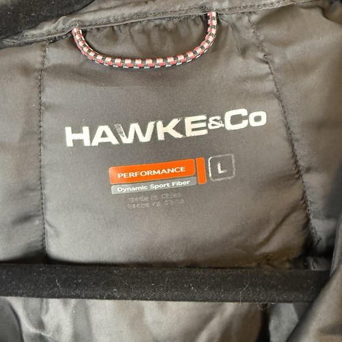 Hawke & Co Jacke Herren Large grau Kapuze packbar Puffer Mantel leicht - Bild 3 von 3