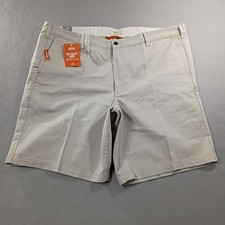 NWT Dockers Pacific Perfect Flat Front Beige Chino Shorts Mens Size 48