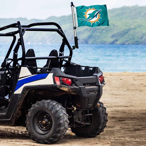 Miami Dolphins Small Mini Boat and Cart Flag - Picture 4 of 6