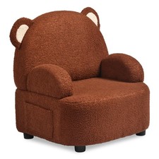 Kids Chairs Comfy Toddler Chair - Toddler Armchair with Soft Plush Sherpa B...