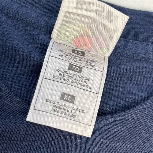 Vintage Single Stitch T-Shirt XL West Virginia Mountaineers Fruit/Loom Made In USA - Bild 10 von 16