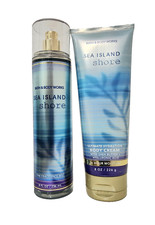 Bath  Body Works-SEA ISLAND SHORE-Duo Set, Fine Fragrance Mist  Body Cream