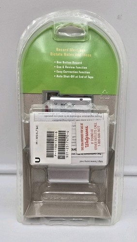 NEW SEALED Sony M-455 Microcassette Corder Handheld Voice Audio Recorder - Picture 2 of 2