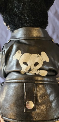 Build A Bear Workshop German Shepherd Dog 20” Plush Motorcycle Jacket Biker - Picture 6 of 9