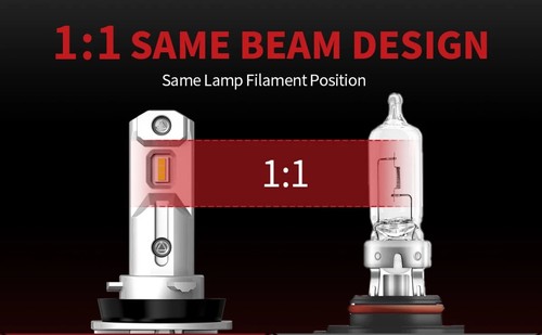 H11 LED Headlight Bulb White Low Beam Conversion Kit 6000LM Super Bright - Picture 7 of 9