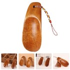 2pcs Smooth Wooden Shoehorns Shoe Lifters Shoehorns Shoes Lifting Tools