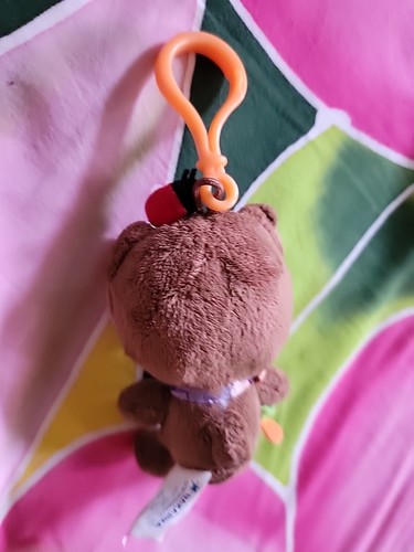 Seltene Nakajima Sanrio Chococat Plüsch mit Blume/Marienkäfer 2-teiliges Set Ty Kitty Schlüsselclip - Bild 3 von 24