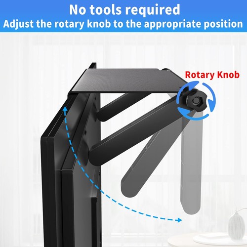 13-Inch Wide Platform Adjustable TV Top Shelf, Screen Shelf Mount,...  - Bild 7 von 7