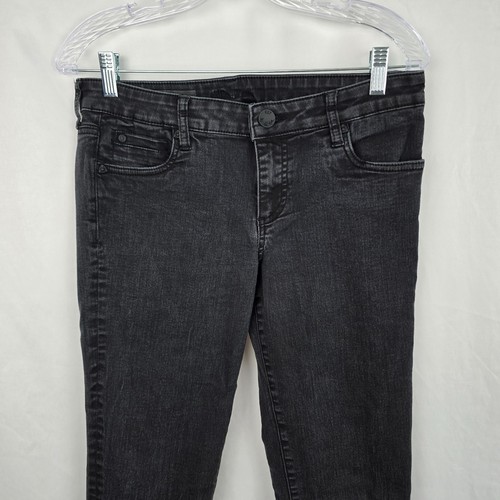 Kut from the Kloth Catherine Boyfriend Jeans Women's 6 Black - Picture 3 of 19