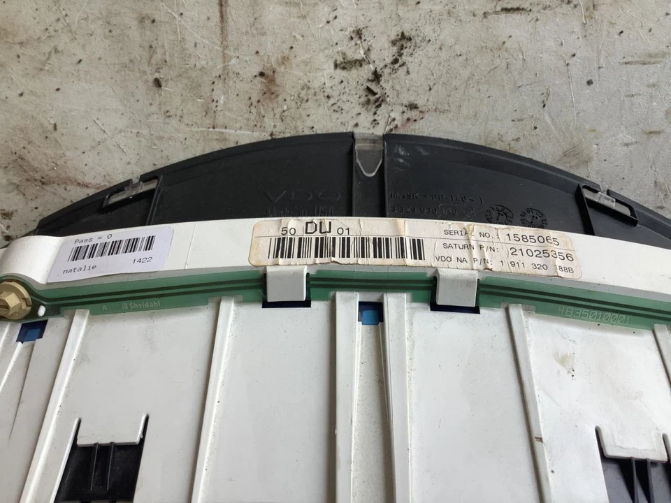 Speedometer US DOHC Cluster Fits 02 SATURN S SERIES 342263 - Image 2 of 4