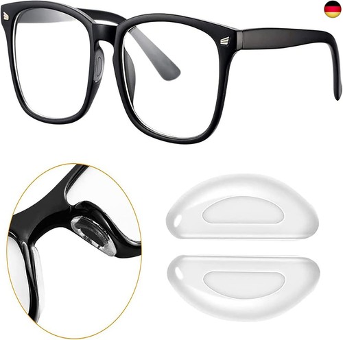 SHULLIN 20 Paare Selbstklebend Silikon Nasenpads Anti Rutsch Silikon Brillen - Bild 5 von 7