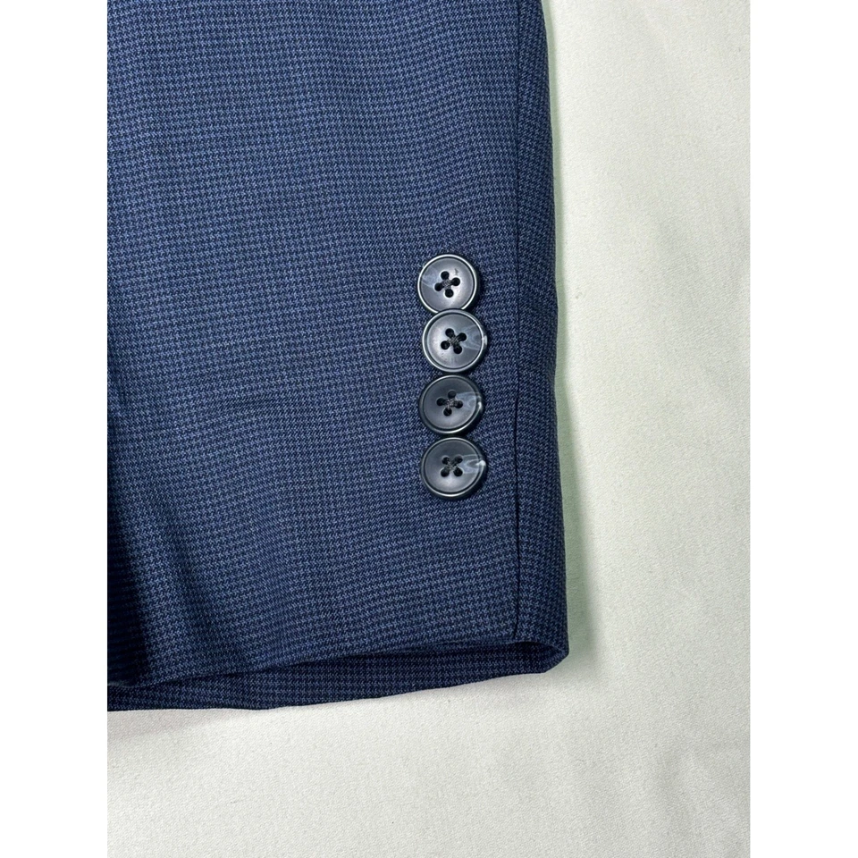 Jos A Bank 1905 Slim Fit Navy Blue Mens Blazer Jacket Suit Coat 48R - Image 3 of 4