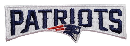 Patriots Logo Embroidered Iron On Patch 4" x 1.25" Rare - Picture 8 of 15