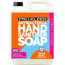 ProKleen Antibacterial Hand Sanitiser Soap Liquid 5L Commercial & Domestic Use 3.39 per litre