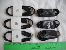 Lot of 6 Assorted USB Cables, 4 USB C to A 18", 3 USB A 36" Extension Cables