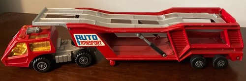 Original Matchbox Lesney Diecast Super Kings K-10 Car Transporter 1976 rot