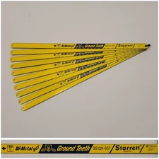 [QTY 10] Starrett BS 1224-BGT Bluestripe Hacksaw Blade 12"/300mm 24TPI HSS