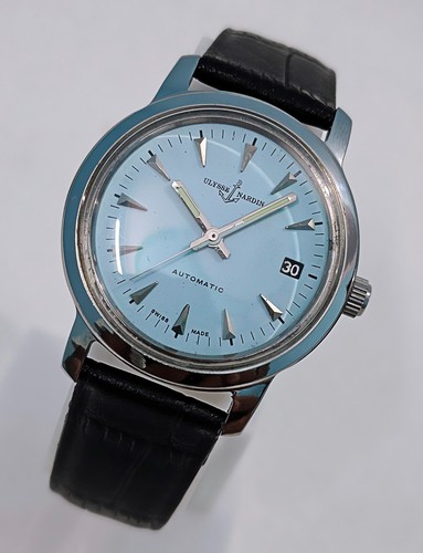 Swiss Made Ulysse Nardin Automatic 25 Jewels SS Datum Vintage Herren Armbanduhr