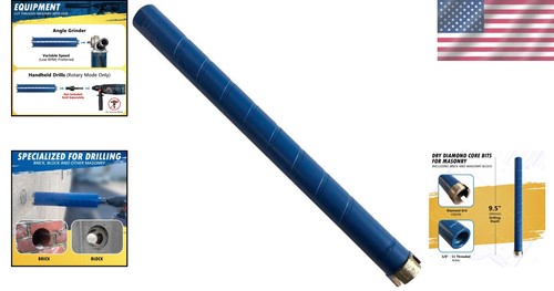 Broca de núcleo de diamante profesional de 1,25" - Profundidad de perforación de 9,5" para mampostería de alta resistencia - Imagen 2 de 8