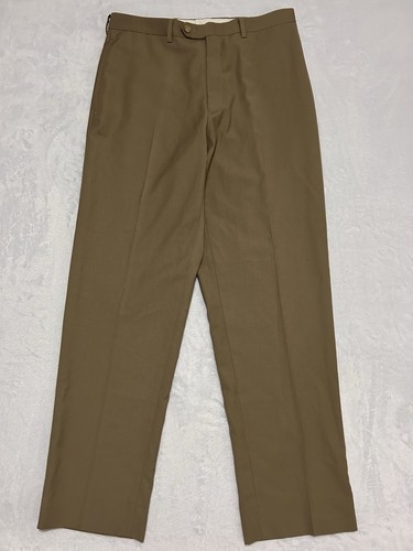Ralph Lauren Herren 32 x 32 vorne flach gerades Bein Chino Hose braun adrett - Bild 2 von 12