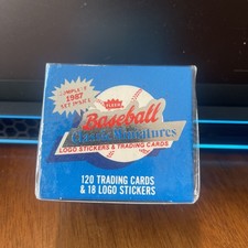 1987 Fleer Classic Miniatures Mini 120 Card Factory Sealed Set.
