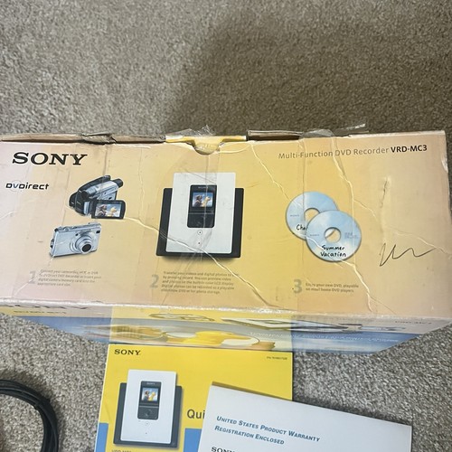 Sony DVDirect VRD-MC3 Registratore DVD Multifunzione Trasferimento Film Foto - Foto 8 di 14