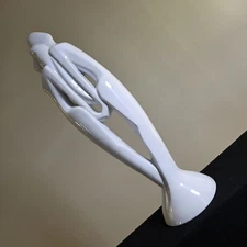 Vintage 1980s Royal Haeger Rendezvous "Lovers" 20" White Ceramic Statue
