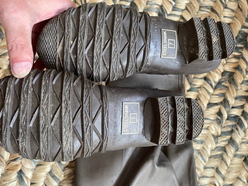 New Old Stock Northwest Territory insulated rubber Chest Waders Boots,  Size 7 - Picture 4 of 4