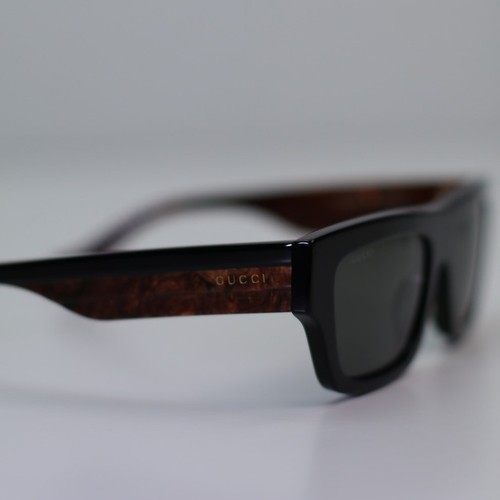 NEW Gucci Sunglasses GG1301S 001 Black Grey Unisex Authentic - Picture 2 of 8