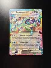 FREE SHIPPING Pokémon Terapagos ex 128/142 SCR Stellar Crown NM Near Mint