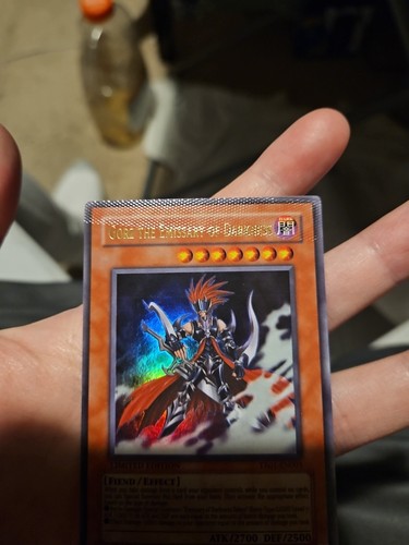 misprint crimped Yugioh Gorz the Emissary of Darkness YR01-EN003 Ultra Rare - Picture 7 of 17