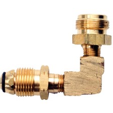 MR. HEATER POL x 1 In.-20 Throwaway Cylinder Thread LP Hose Elbow F273760 MR.