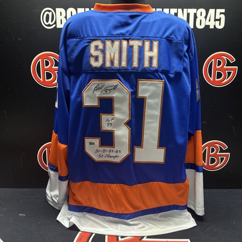 Billy Smith Signed New York Islanders Inscribed Jersey Autographed Steiner CX - Picture 1 of 5