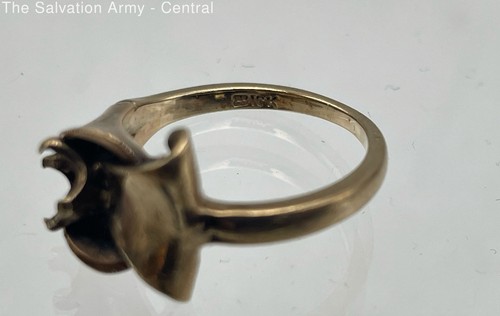 10 Karat Gelbgold feiner Schmuck poliert stilvoll modern Ring Größe 4,5 - Bild 4 von 7