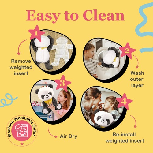 Weighted Stuffed Animal, 5lb | Sensory Plush for Kids & Adults | Machine Wash... - Picture 4 of 7