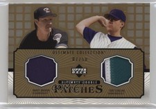 2002 Ultimate Collection Double Gold /50 Curt Schilling Randy Johnson Patch HOF