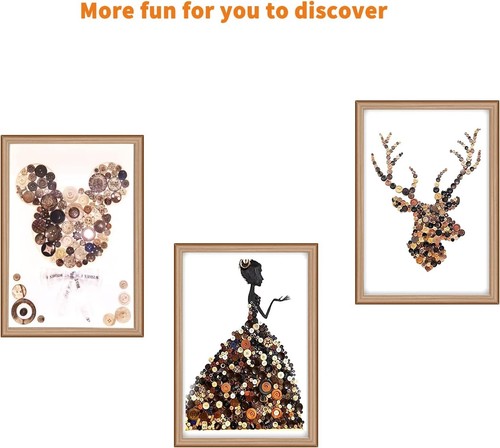 Botones de madera vintage mixtos para manualidades formas surtidas a granel hágalo usted mismo costura madera pero - Imagen 8 de 8