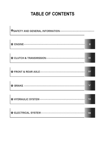 MT225S Tractor Technical Workshop Repair Manual LS Tractor- PAPER MANUAL - Picture 17 of 23