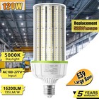 120W LED Corn Cob Bulb Light Equiv. 500W MH/HID Commercial Warehouse Lamp 5000K