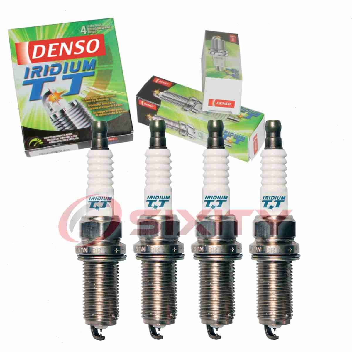 4 pc Denso Iridium TT Spark Plugs for 2004-2006 Subaru Baja 2.5L H4 Ignition tk
