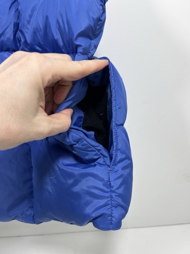 LL Bean Goose Down Puffer Best Mujer’s Medio Azul EE. UU. Bolsillos a Presión Cálido Acogedor - Imagen 6 de 10