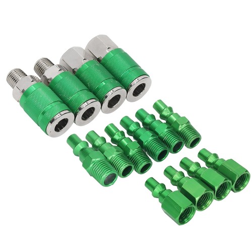 4Pcs Air Coupler And 10Pcs I/M Plug Kit 1/4in NPT ARO Air Hose Fittings Set. - Picture 10 of 24