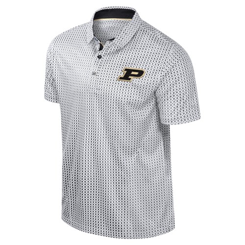 Men's Colosseum Black Purdue Boilermakers Big & Tall Marty Rival Polo - Bild 2 von 3