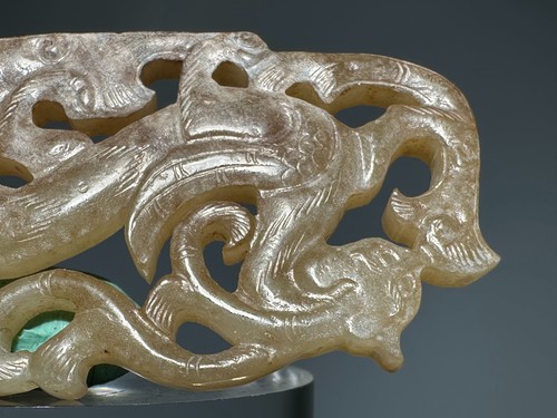 Raro Han Dy Antiguo Jade Tallado Dragón Diseño "Gua Jian" "Pei" Colgante L 7,0 cm - Imagen 5 de 24