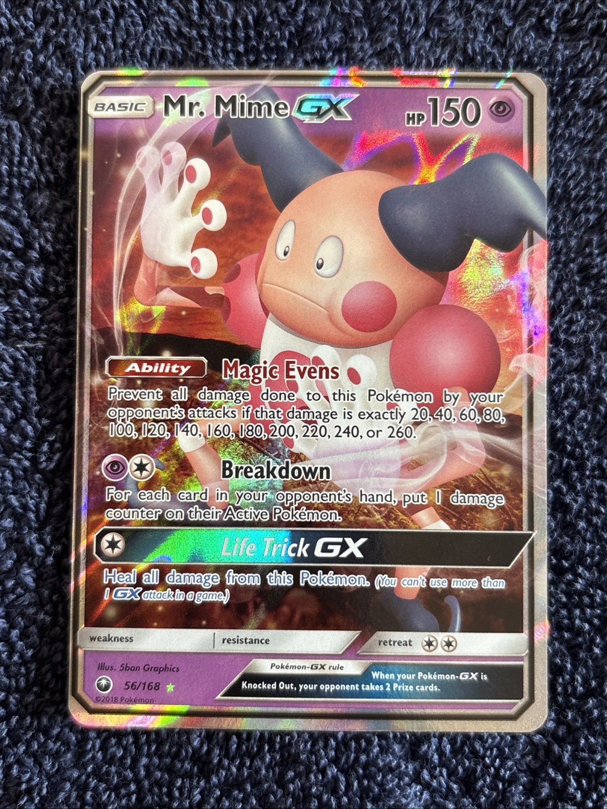 Mr. Mime GX 56/168 Celestial Storm NM Ultra Rare Pokemon Card