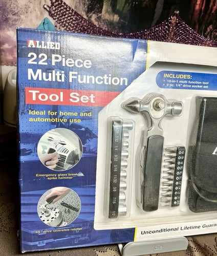 Allied 22 Piece Multi Function Tool Set With Carrying Case For Home Or Auto - Picture 3 of 5