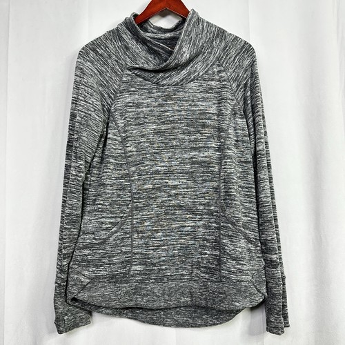 Athleta Sweater Long Sleeve Womens Burnout Athletic Karma Funnel Neck Medium - Picture 9 of 9